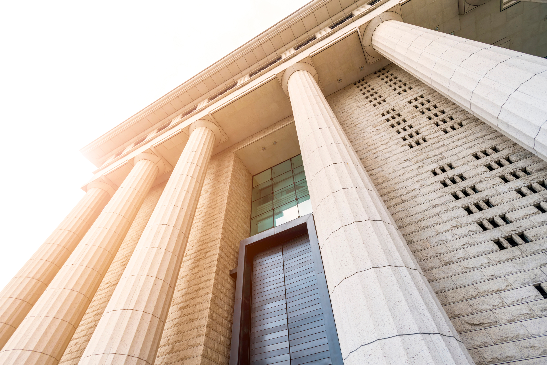 Professional courthouse with classical columns
